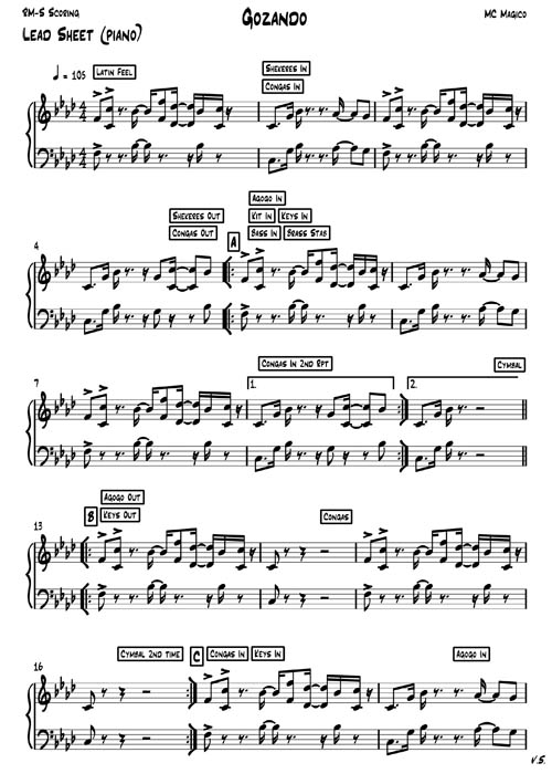 Gozando Sibelius Lead sheet (Piano) 30-7-2013-1